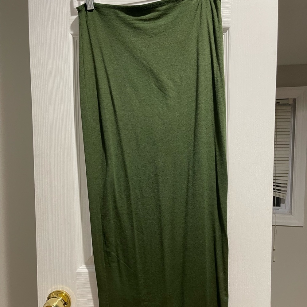 Mimu Maxi Skirt Leggings Green